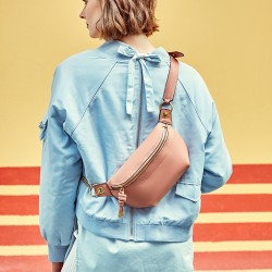 2025 new genuine leather bags, crossbody chest bags for women, trendy small bags, versatile genuine leather waist bags for women, trendy instagram.