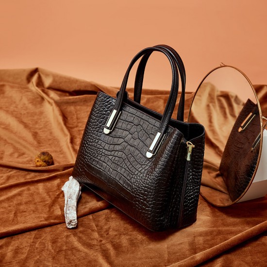 2025 new trendy, elegant top-grain handbags, versatile women's handbags, genuine leather shoulder bags.