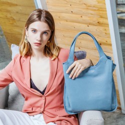 Top-grain cowhide women's handbags, new summer European and American fashion tote bags, genuine leather women's bags, single-shoulder crossbody bags