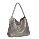 Large Gun-Style Niche Handwoven Handbag Tote, Casual Lazy Style Single-Shoulder Underarm Bucket Tote Large Gun-Style Niche Handwoven Handbag Tote, Casual Lazy Style Single-Shoulder Underarm Bucket Tote