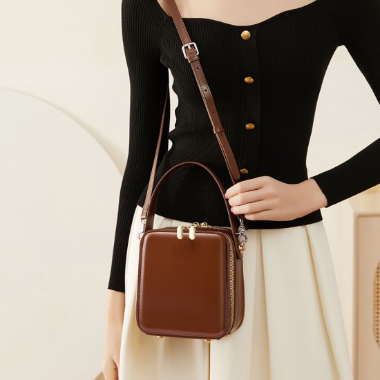Carefully selected Genuine leather underarm bag for women, 2025 new style dumpling bag, fashionable shoulder bag, luxury chain bag, crossbody bag