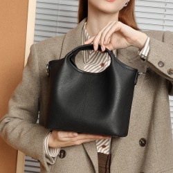 High-Quality Cowhide Half-Moon Bag, Fashionable Crescent Underarm Bag, 2025 New Genuine Leather Casual Shoulder Crossbody Bag