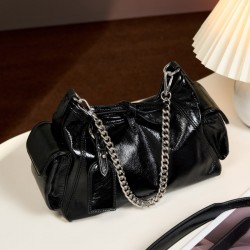 Chanel-style genuine leather women's bag, luxurious and fashionable crossbody bag, 2025 new tote bag, autumn shoulder crossbody bag