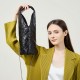 French loose-fitting triangle pleated tote bag, lightweight, large-capacity women's bag, top-grain cowhide shoulder and underarm bag