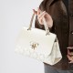 New trendy, niche genuine leather bags, high-end, simple commuter handbags, large-capacity, stylish tote bags.
