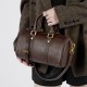 Retro Genuine Leather Maillard Handbag, Cross-border Women's Bag, Light Luxury, Stylish Boston Bag, Vegetable Tanned Cowhide Crossbody Bag Retro Genuine Leather Maillard Handbag, Cross-border Women's Bag, Light Luxury, Stylish Boston Bag, Vegetable Tanned Cowhide Crossbody Bag