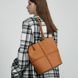 Top-grain cowhide handbag, single-shoulder, crossbody, 2025 new genuine leather retro commuter, lightweight luxury tote bag