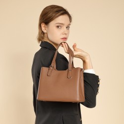 Vegetable-tanned leather vintage handbag pillow bag, 2025 new style, fashionable patchwork shoulder bag, versatile crossbody trendy bag