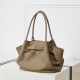 Large, stylish and simple top-grain cowhide handbag, pleated basket bag, elegant genuine leather shoulder and crossbody bag Large, stylish and simple top-grain cowhide handbag, pleated basket bag, elegant genuine leather shoulder and crossbody bag