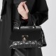 New trendy, niche genuine leather bags, high-end, simple commuter handbags, large-capacity, stylish tote bags.