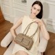 Niche design vintage leather underarm bags, 2025 new bowling bags, Boston underarm bags, single-shoulder women's bags