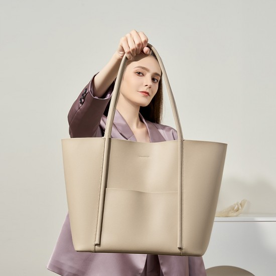 2025 new genuine leather tote bag, large summer handbag, cowhide commuting shoulder bag, large capacity 2025 new genuine leather tote bag, large summer handbag, cowhide commuting shoulder bag, large capacity