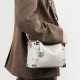 2023 new women's rivet genuine leather bags, new popular square soft box top-grain lazy style crossbody bags