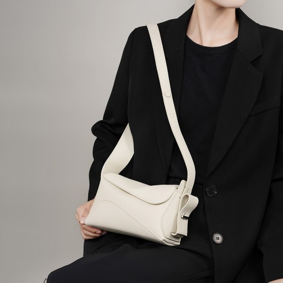 2025 new summer new large-capacity genuine leather underarm bag, versatile single-shoulder crossbody tote bag