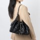 Women's leather tote bag, 2025 new stylish, simple, niche, pleated wing bag, large capacity commuter handbag Women's leather tote bag, 2025 new stylish, simple, niche, pleated wing bag, large capacity commuter handbag