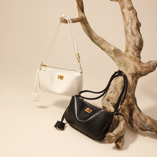 2025 New Spring Rodeo Underarm Bag with Lock Versatile mini motorcycle baguette bag, genuine leather shoulder bag, small square bag 2025 New Spring Rodeo Underarm Bag with Lock Versatile mini motorcycle baguette bag, genuine leather shoulder bag, small square bag