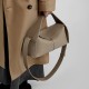 Spring/Summer New Top-Grain Cowhide Handbag with Detachable Handle and Crossbody Earrings, Eaves Bag, Single Shoulder and Crossbody Genuine Leather Women's Handbag
