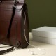 2025 new genuine leather women's backpack, British preppy-style schoolbag, retro computer backpack for college students, simple cowhide backpack