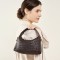 2025 new niche genuine leather woven dumpling bag, sheepskin chain crossbody bag, pillow bag, handbag for women
