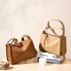 2025 new cowhide crossbody bag, niche leather, luxury women's shoulder bag, 2022 pillow bag