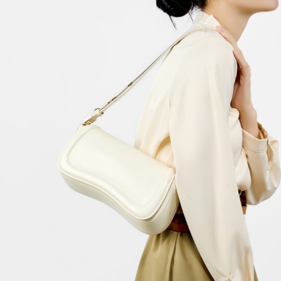 Genuine leather underarm tofu bag, simple, stylish, trendy, street-inspired, popular, niche crossbody bag Genuine leather underarm tofu bag, simple, stylish, trendy, street-inspired, popular, niche crossbody bag