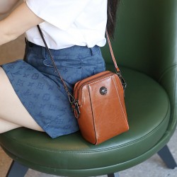 Women's mobile phone bag, mini crossbody bag, 2025 new spring and summer genuine leather women's bag