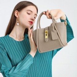 This year's popular basket bag, 2022 new genuine leather bucket bag. Summer Women's Crossbody Handbag