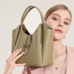 Yan women's bucket bag, 2025 new style trendy spring and summer, fashionable and versatile large-capacity commuter handbag, shoulder crossbody bag for women