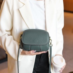 Genius Leather Mini Bag, 2025 New Fashion, Versatile Handbag, Women's Single Shoulder Crossbody Small Bag