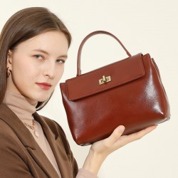 Genuine Leather Crossbody Bag for Women, 2025 Spring/Summer New Style, High-Quality Shoulder Bag, Fashionable and Versatile Commuter Handbag