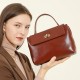 Genuine Leather Crossbody Bag for Women, 2025 Spring/Summer New Style, High-Quality Shoulder Bag, Fashionable and Versatile Commuter Handbag