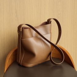 2025 new style genuine leather women's bag, large capacity, fashionable and versatile, underarm crossbody bag for women
