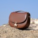 Original New Genuine Leather Saddle Bag, Retro Wide Shoulder Strap Women's Bag, Luxury High-End Niche Casual Crossbody Small Bag with Lock Original New Genuine Leather Saddle Bag, Retro Wide Shoulder Strap Women's Bag, Luxury High-End Niche Casual Crossbody Small Bag with Lock