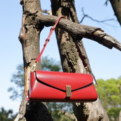 High-end niche genuine leather bags for women, 2025 new trendy, versatile shoulder and crossbody bags for commuting, trendy underarm bags