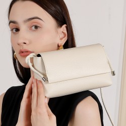 Top-Grain Soft Cowhide Leather Crossbody Bag, a Popular, Trendy, Niche Underarm Shoulder Bag for Women, 2025 New Style
