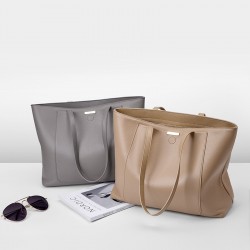 High-end, large-capacity women's bag, 2025 new style, trendy commuter tote, versatile single-shoulder genuine leather women's bag