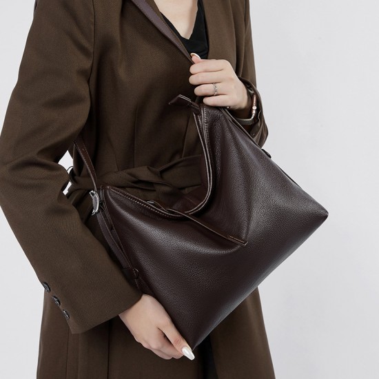 Autumn 2025 new style genuine leather women's bag, high-end niche single-shoulder underarm bag, retro and fashionable crossbody bag Autumn 2025 new style genuine leather women's bag, high-end niche single-shoulder underarm bag, retro and fashionable crossbody bag