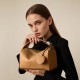 TOGO top-grain cowhide women's bag, fashionable genuine leather cross-border Boston bag, versatile trendy handbag and crossbody bag TOGO top-grain cowhide women's bag, fashionable genuine leather cross-border Boston bag, versatile trendy handbag and crossbody bag