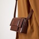 2025 crossbody bag, unisex soft woven men's square bag, tofu bag, niche design cowhide shoulder bag