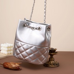 Top-grain cowhide high-end ceiling 25 new geometric bag, mini genuine leather pillow bag, shoulder and crossbody handbag