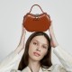 Genuine Leather Niche Design Red Apple Bag, 2025 New Summer New Underarm Single-Shoulder Handbag