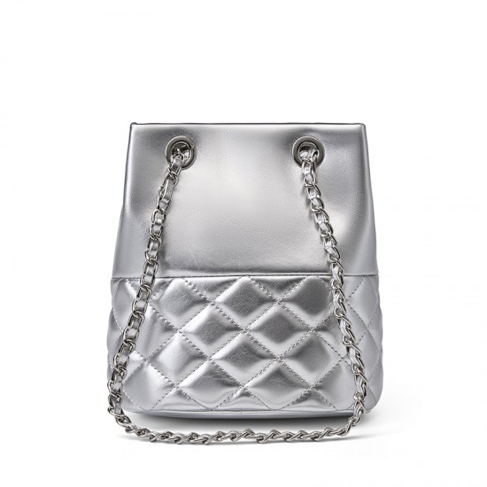 Top-grain cowhide high-end ceiling 25 new geometric bag, mini genuine leather pillow bag, shoulder and crossbody handbag