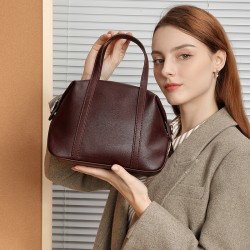 Women's bags, 2025 spring and summer new high-end niche genuine leather Boston Pillow Shoulder Bag, Crossbody Handbag