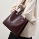 2025 new spring and summer women's tote bags, large-capacity bucket bags, single-shoulder handbags, genuine leather women's bags 2025 new spring and summer women's tote bags, large-capacity bucket bags, single-shoulder handbags, genuine leather women's bags