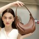 Baseball Underarm Bag, Women's Maillard Bag, 2025 New Niche Retro Crescent Shoulder Crossbody Bag, Genuine Leather Women's Bag Baseball Underarm Bag, Women's Maillard Bag, 2025 New Niche Retro Crescent Shoulder Crossbody Bag, Genuine Leather Women's Bag