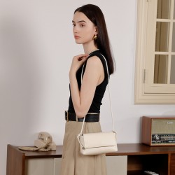 Top-Grain Soft Cowhide Leather Crossbody Bag, a Popular, Trendy, Niche Underarm Shoulder Bag for Women, 2025 New Style