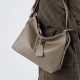 Lazy-style genuine leather women's bag, top-layer vegetable-tanned cowhide tote, large-capacity shoulder bag, simple and versatile crossbody bag