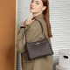 Genuine leather women's bag, top-grain cowhide lock buckle, fashionable, simple, commuter, underarm Small square crossbody bag, Kelly bag Genuine leather women's bag, top-grain cowhide lock buckle, fashionable, simple, commuter, underarm Small square crossbody bag, Kelly bag