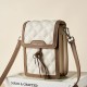 2025 New Summer Cell Phone Bag for Women, Versatile Genuine Leather Women's Crossbody Bag Mini, lightweight, luxury key-carrying bag