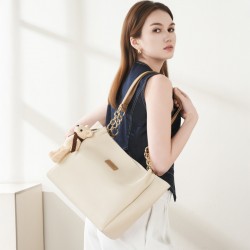 2025 new style summer top-grain genuine leather handbag, fashionable and versatile textured diamond-patterned crossbody bag
